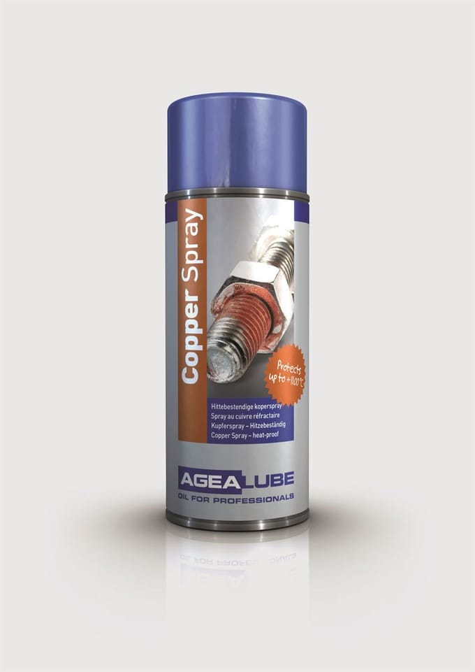 AgeaLube Copper Spray Hittebestendig Smeermiddel & Anti-Seize Spray 400 ml