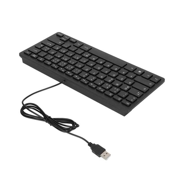 Toetsenbord 78 Toetsen Mute Ultra Dun Bedraad Mini USB Interface Desktop Computer Klein Taal German