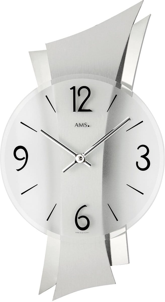 AMS moderne wandklok met quartz-uurwerk