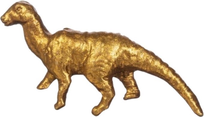 Gouden dinosaurus ladeknop - Sass & Belle
