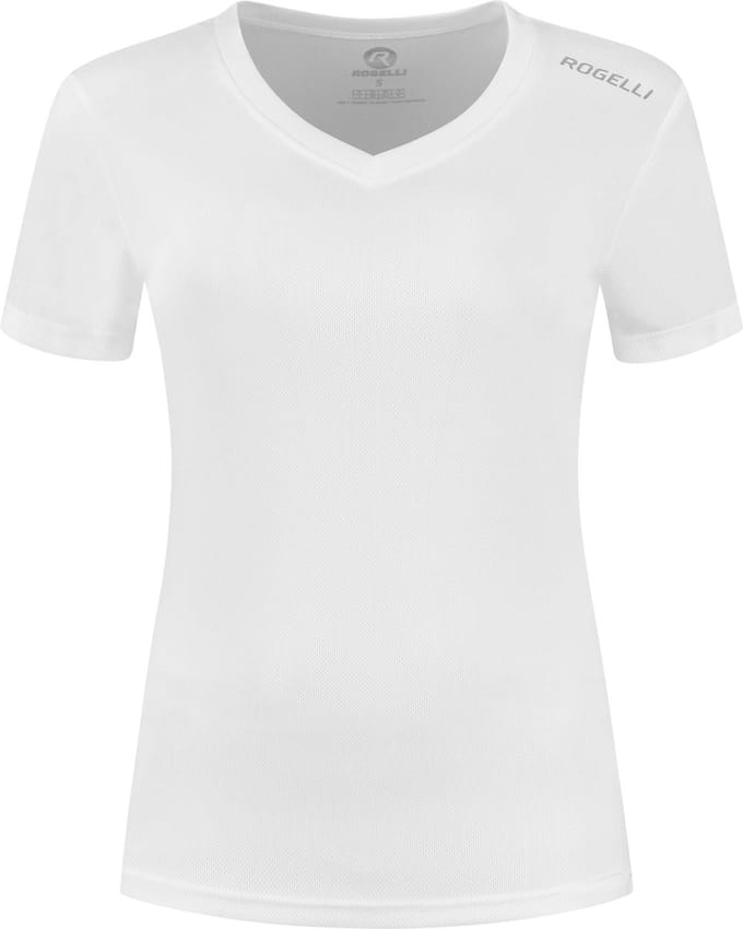 Rogelli Promo Dames Hardloopshirt - Korte mouw - Wit