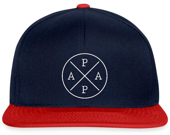 Papa Minimalistisch Ontwerp | Cadeau Voor Vader | Vaderdag Snapback cap