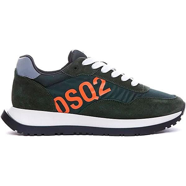 DSQUARED2 Chaussures de sport italiennes vertes - Taille: 40 gray