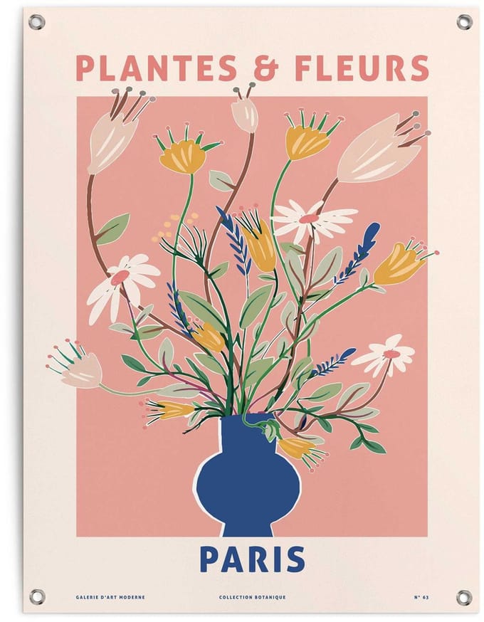 Tuinposter Bloemen - 80 x 60 - Canvas - REINDERS