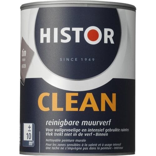 Histor Clean Muurverf - 1 liter - Tin