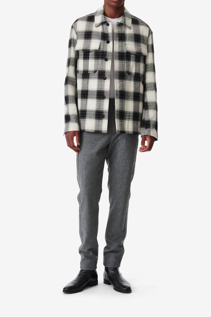 IRO Paris Fulvio Overshirt Mixed White Größe: S | Casual hemden Outlet | Herren | Weiß