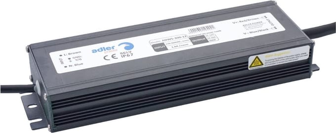 Voeding - 24V - 12,5A - 300 Watt - Waterdicht IP67