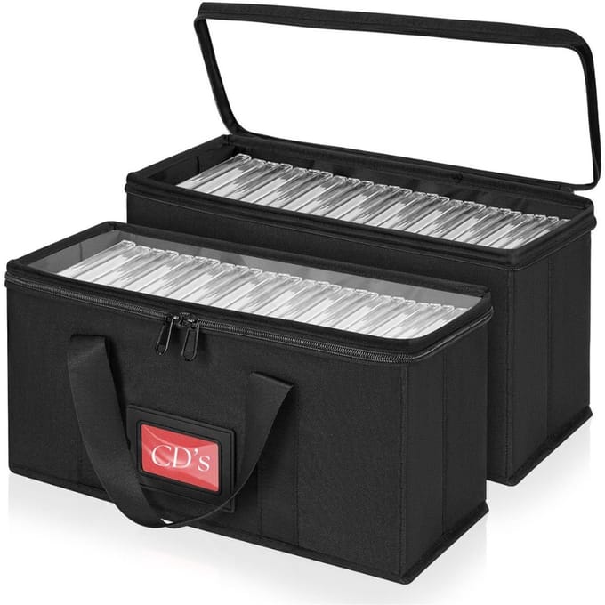 CRLYN® CD Opbergdoos - CD Opbergsysteem - CD Opbergmap - Zwart