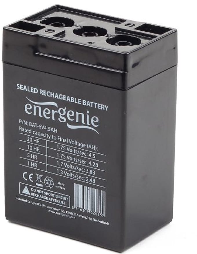 Gembird BAT-6V4.5AH Rechargeable battery 6 V 4.5 AH for UPS