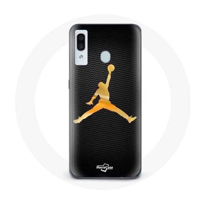 Coque - Michael Jordan - Samsung Galaxy A20 Air - Jaune - Souple - Protection jaune