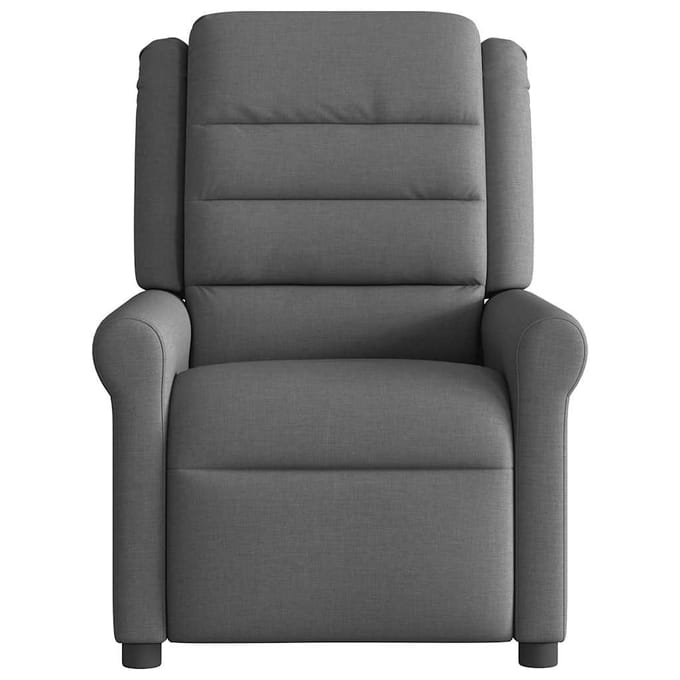 vidaXL - Massagestoel - Donkergrijze - Stof