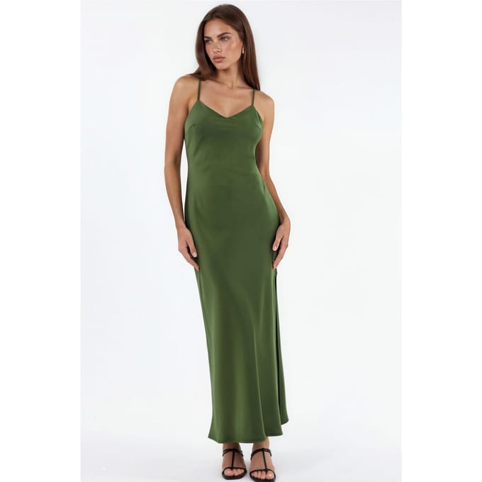 Satin Midi-jurk