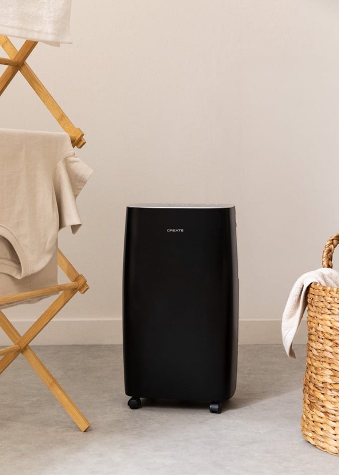 CREATE - Dehumidifier - 2 ontvochtigingsstanden - 24 uur programmeerbare timer - Zwart - DRYPLUS XL-CUBIC