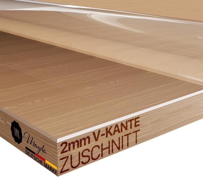 Transparante Tafel Folie 2mm Dik - Glasheldere Tafelbescherming op Maat