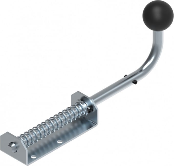 Schuifgrendel zwarte knop