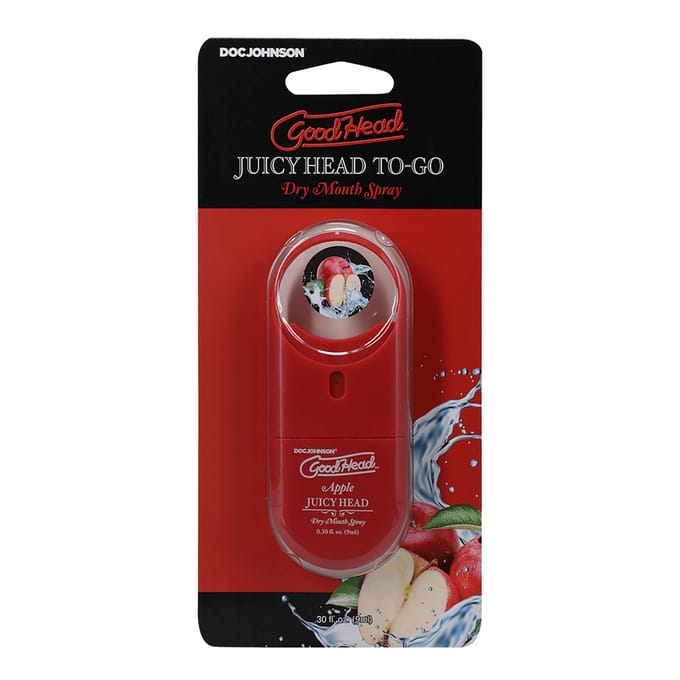 Doc Johnson - Juicy Head - Dry Mouth Spray To-Go - Apple - 0.3 fl oz / 9 ml