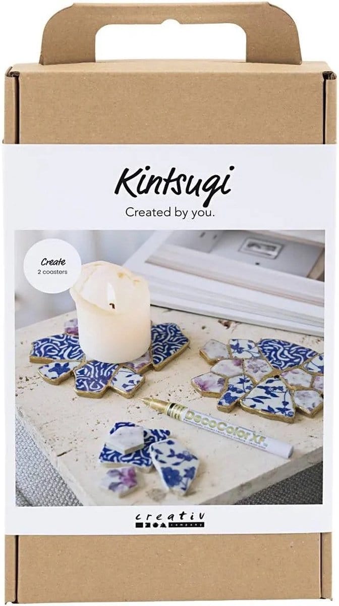 CC Hobbyset Kintsugi Blauw Goud Lichtrood en Wit
