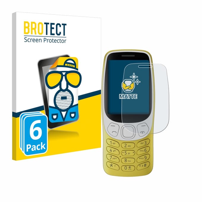 BROTECT - Screenprotector voor Nokia 3210 - Folie Beschermfolie matte 6 Stuks