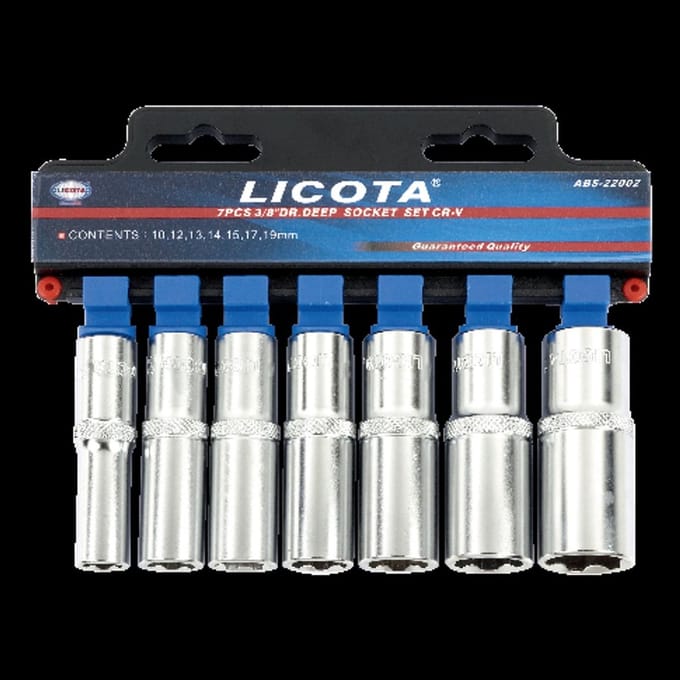 Dopsleutelset 3/8 inch, 10-19mm SuperLock