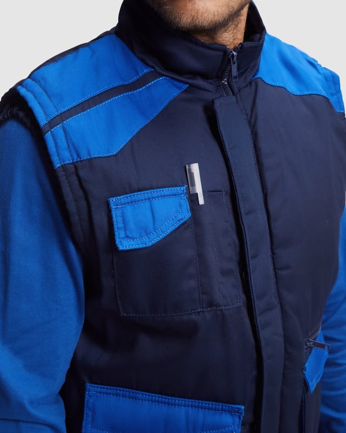 Roly Multipocket Vest Armada RY8414 - Navy Blue 55/Royal Blue 05 - M