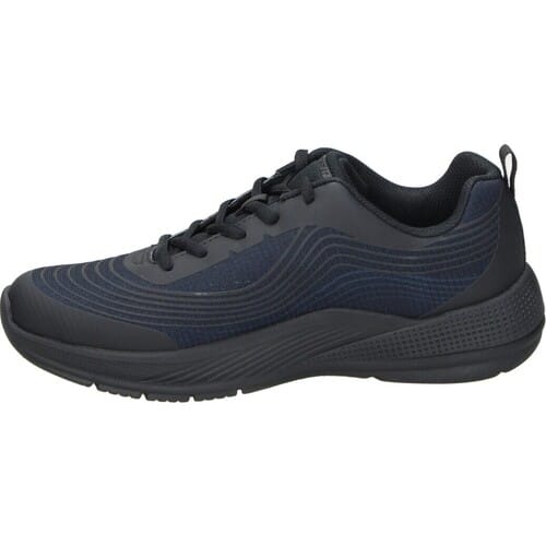 Skechers Microspec Advance Textile Meisjes Zwarte Sneakers