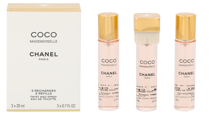 Chanel Coco Mademoiselle Geschenkset - 3x Eau de Toilette Refill