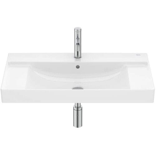 Roca Ona washbasin 80 x 46 cm, with basin centered A32768H000