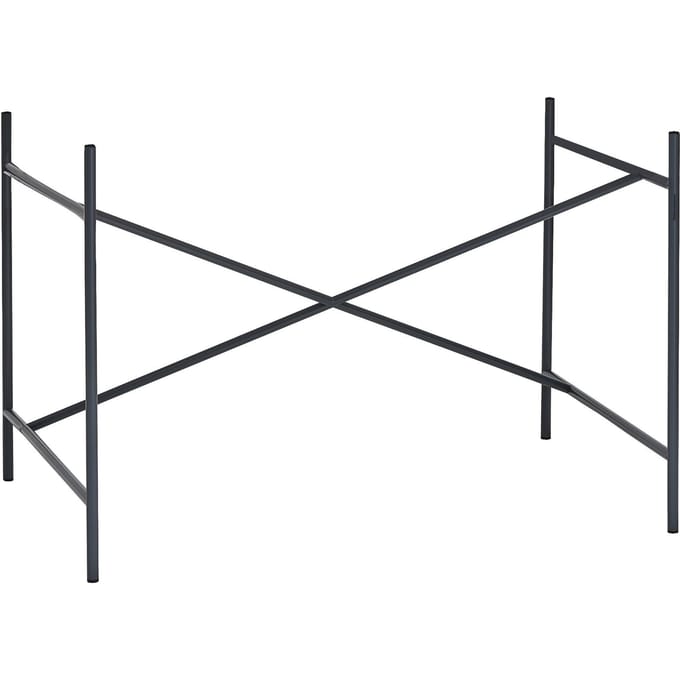 Richard Lampert Eiermann 1 tafelframe - zwart - middelste stut - 110 x 66 cm - met verlenging (hoogte 66 cm)