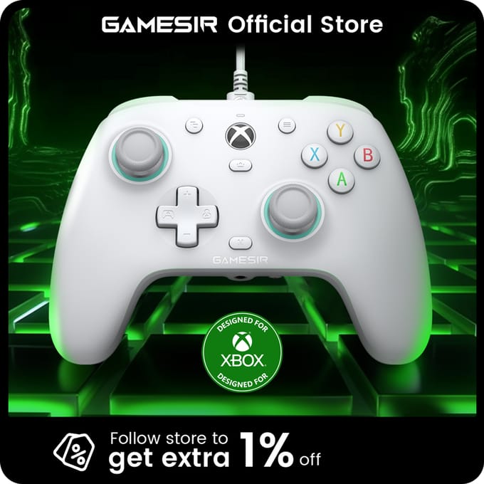 GameSir G7 SE Xbox Bedrade Gamepad Gamecontroller voor Xbox Series X, Xbox Series S, Xbox One X     S, met Hall Effect-joystick G7 SE Blue