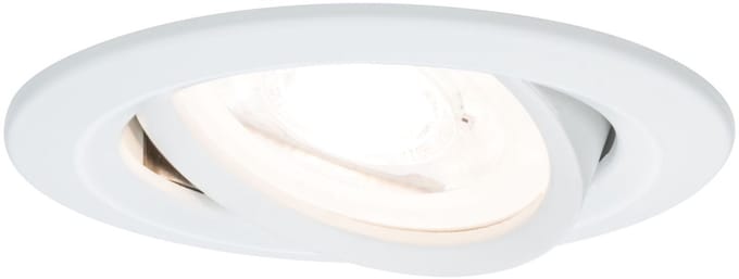 Inbouwlamp Nova zwenkbaar rond 84 mm 50° GU10 max. 35W 230V dimbaar Wit mat