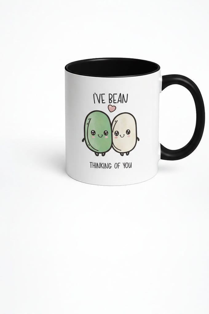 I'VE BEAN THINKING OF YOU Mok | Leuke Bonen Cadeau Beker | Grappig & Liefdevol