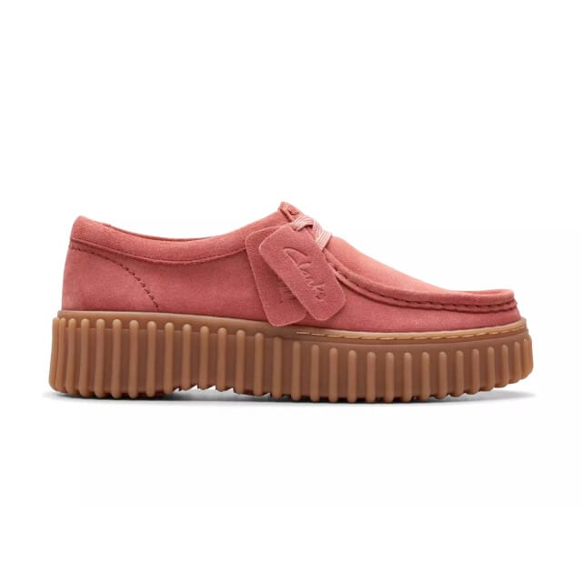 Clarks Torhill Bee - dames veterschoen - Roze - maat 35.5 (EU) 3 (UK)