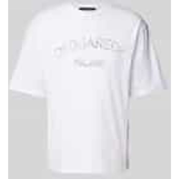 T-shirt met labelprint