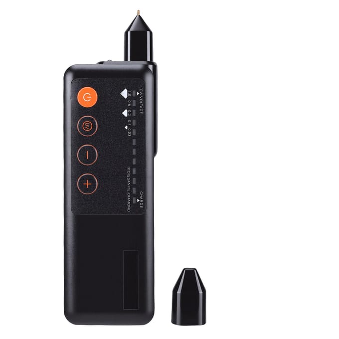 Sieraden Tester Type C Oplaadbaar Hoge Nauwkeurigheid Draagbare Edelsteen Detector voor Identificatie black