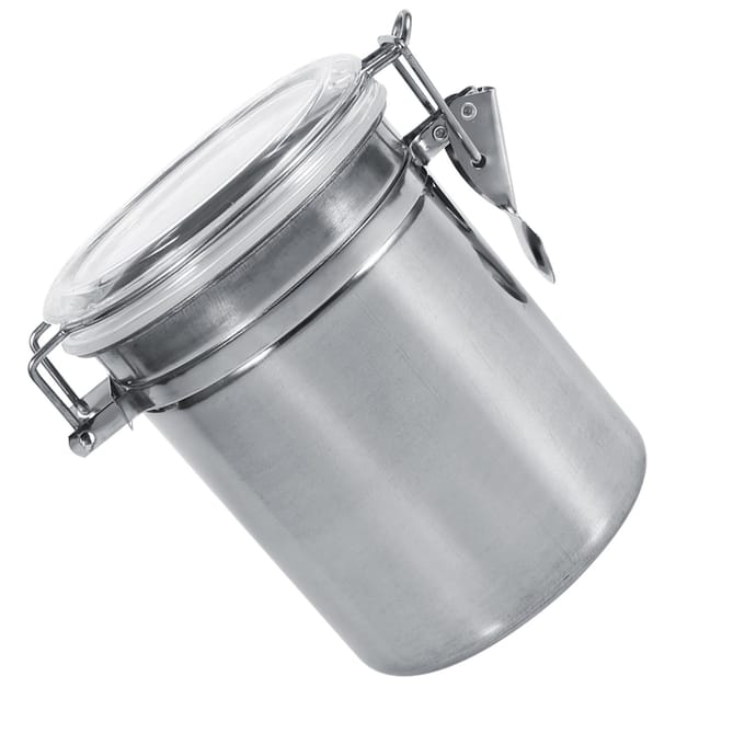 RVS Keuken Voedselcontainer Fles Suiker Thee Koffiebonen Bus (L) Medium 4.75L gray