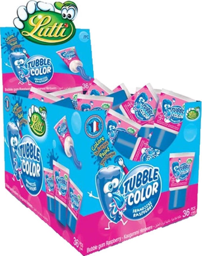 Lutti - Tubble Gum Framboos - 36 stuks
