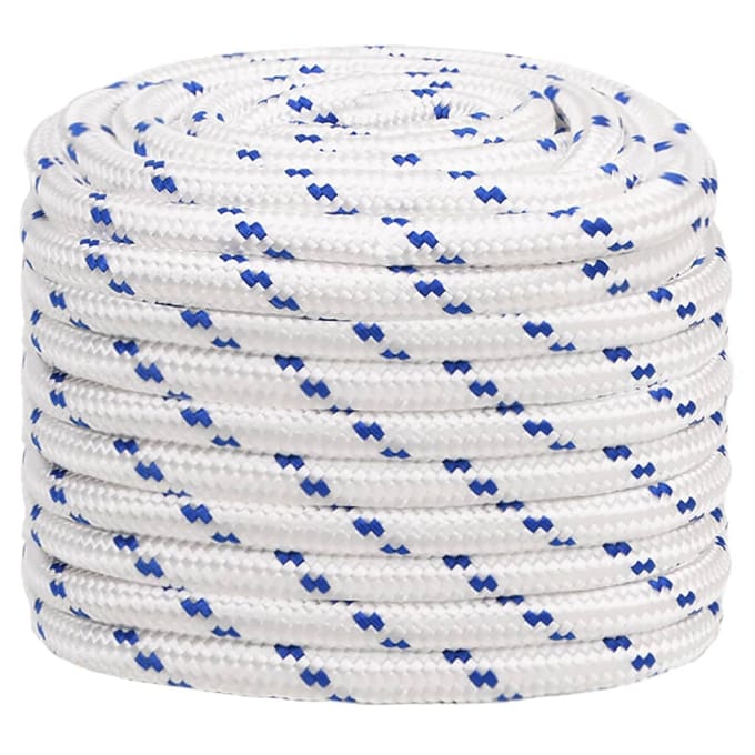 vidaXL - Boot - touw - 20 - mm - 25 - m - polypropyleen - wit