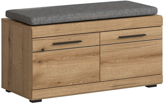 Scout bank incl. kussen 2 deuren eik decor.