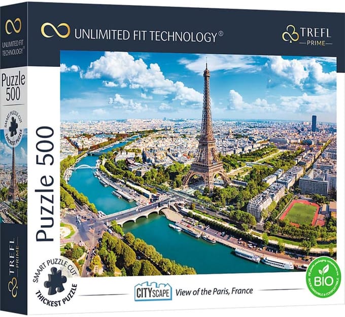 Trefl puzzel Parijs Frankrijk 500 stukjes FSC duurzaam karton.