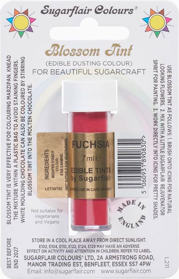 Sugarflair Blossom Tint - Fuchsia - 7ml - Eetbare Kleurstof