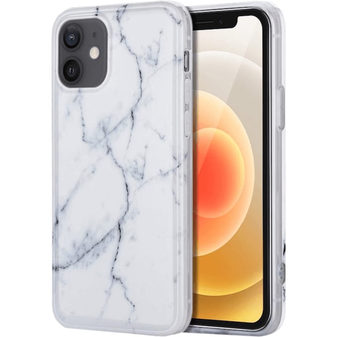 TwoTone iPhone 12 Mini Luxe Marble Style II Backcover Wit