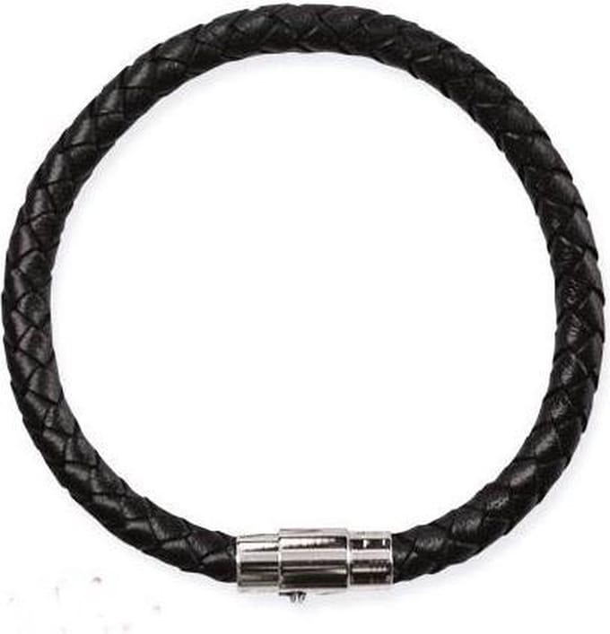Armband met roestvrij staal 6 mm (lengte 22 cm)
