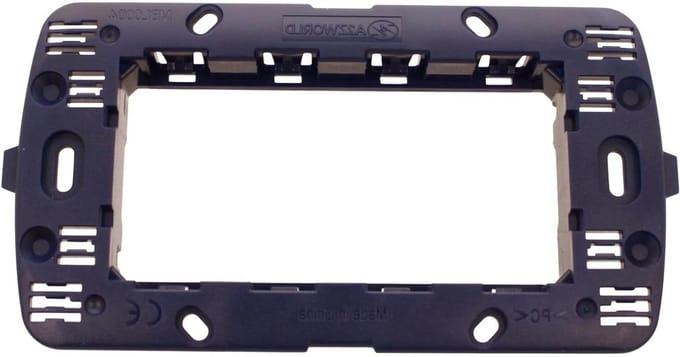 Module Houder - Schakelaar Frame - Elektrische Installatie - Verschillende Plaatsen - 14x7 Centimeter - Blauw