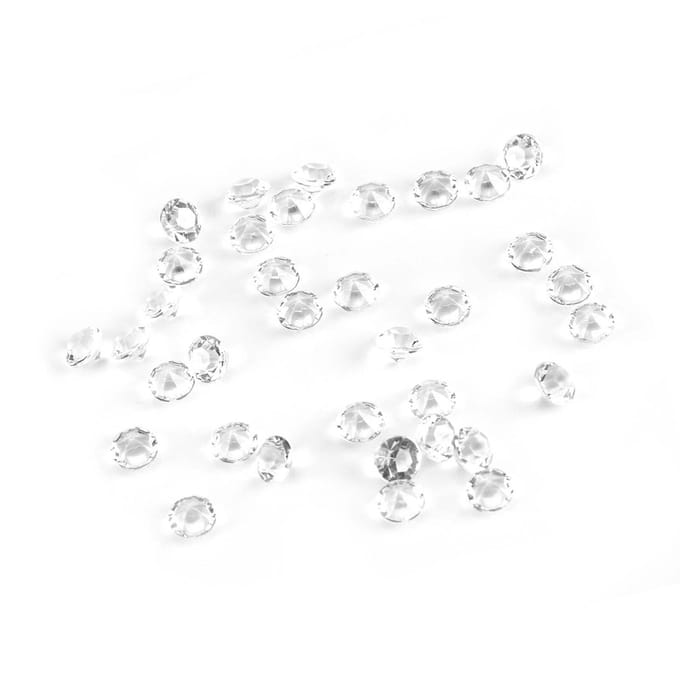 1000 stuks/zak 6 mm heldere acryl kralen vaasvuller bruiloft feestdecoratie DIY ornament accessoires white
