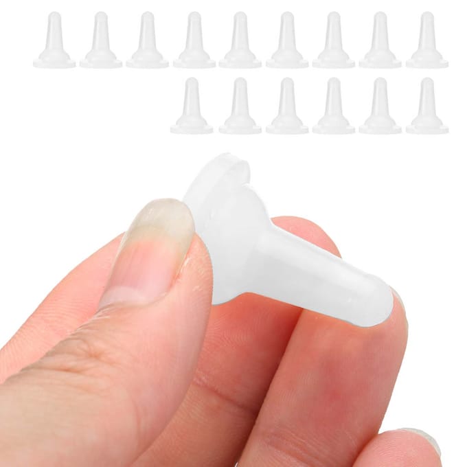 15 stuks Huisdier Kat Hond Silicone Veiligheid Zacht Verpleegfles Voeder Speen Accessoire white