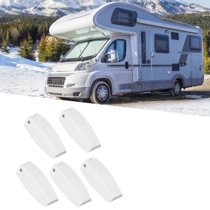 Deurvanger Houder Vergrendeling voor RV Camper Camper Aanhanger Reizen Bagage white