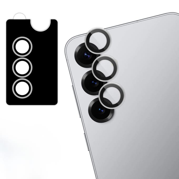 imoshion Camera Lens Protector - Geschikt voor Samsung Galaxy S25 Plus - 2 Pack - Silver Shadow