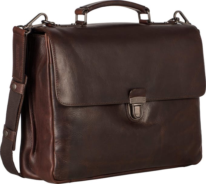 Leonhard Heyden Roma aktetas 2-vaks 13 inch - Bruin