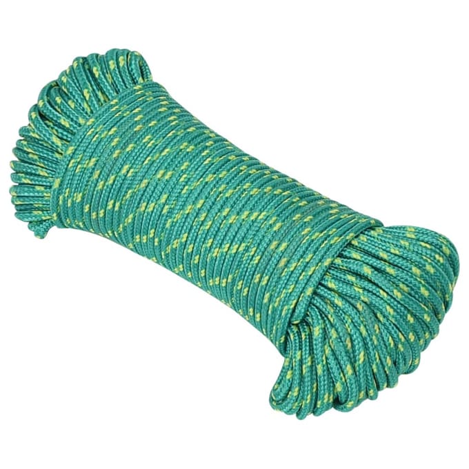 vidaXL - Boottouw - 5 - mm - 100 - m - polypropyleen - groen