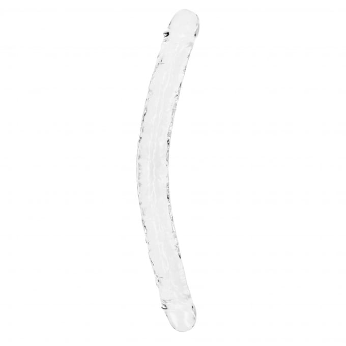 RealRock by Shots Realistische dubbel dildo's - 18'' / 45 cm - Transparant